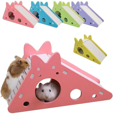 Tobogán con guarida para hamster pequeño