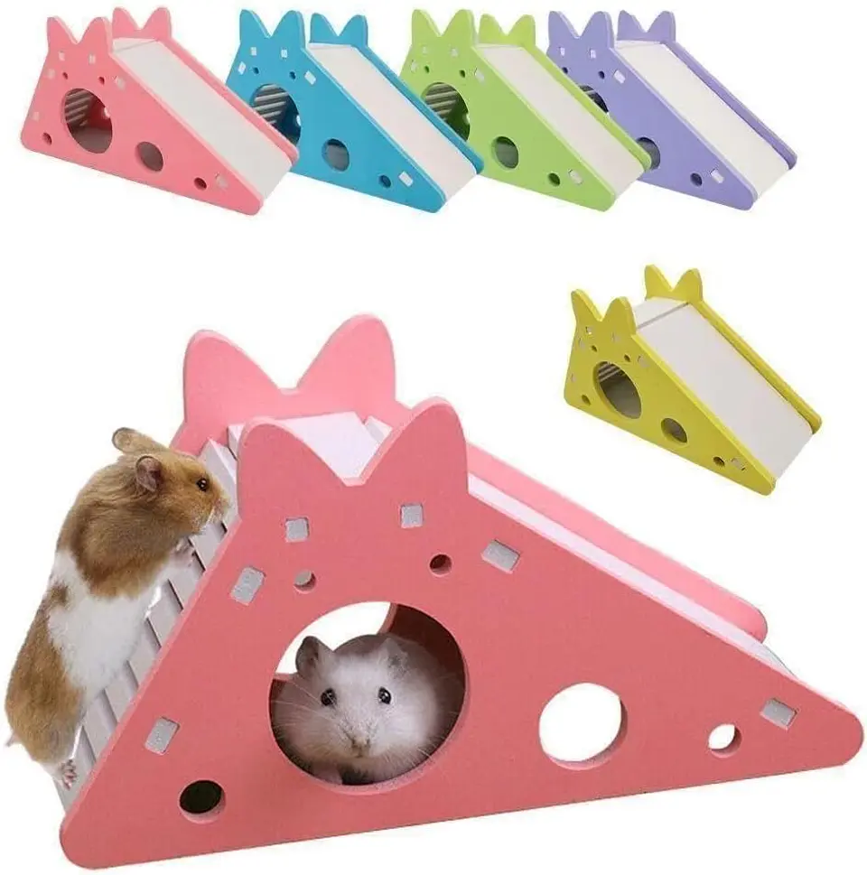 Tobogán con guarida para hamster pequeño 1