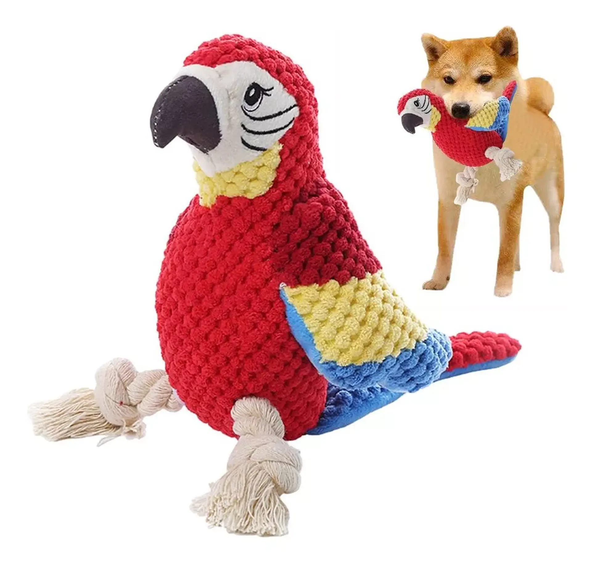 Guacamayo peluche juguete con sonido perro 4