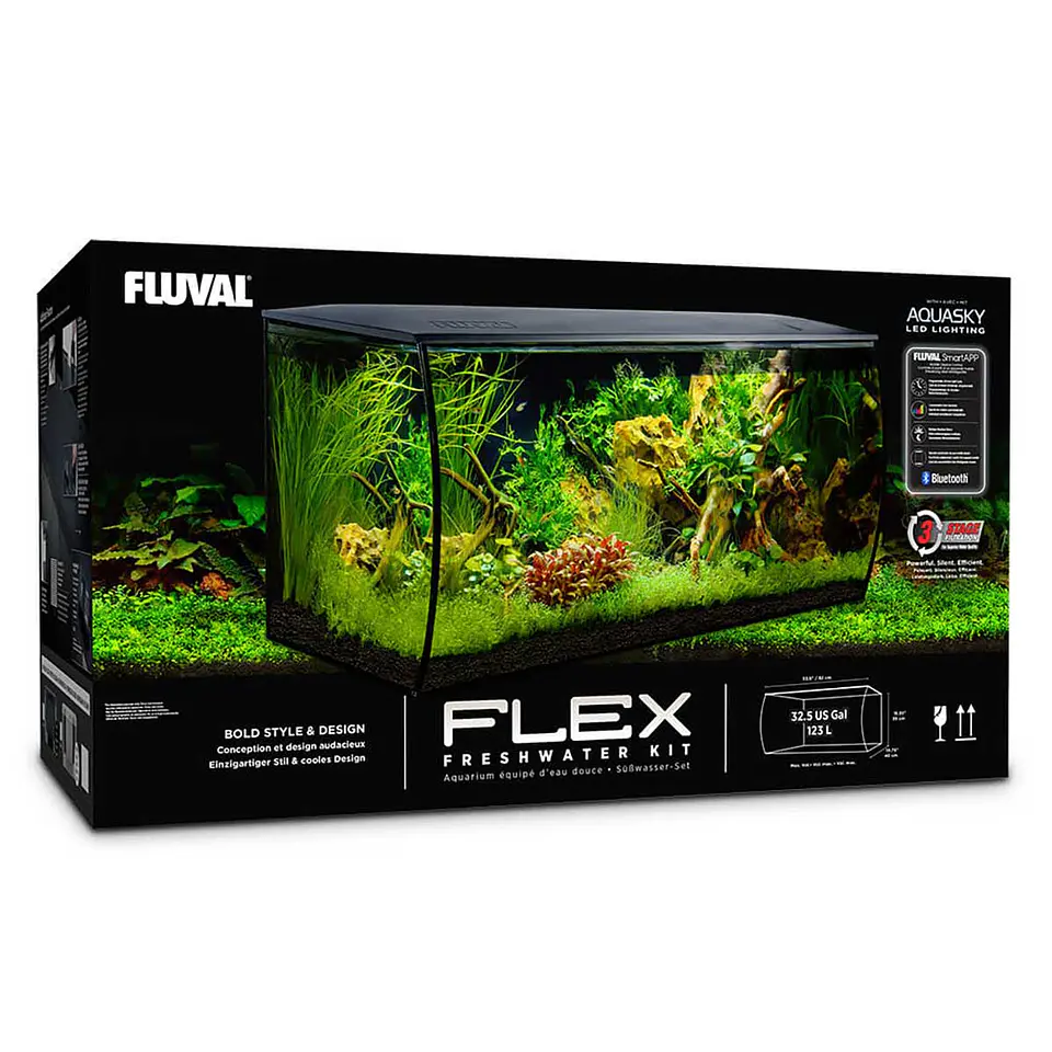 Fluval Acuario Flex Negro 123 L agua dulce 1