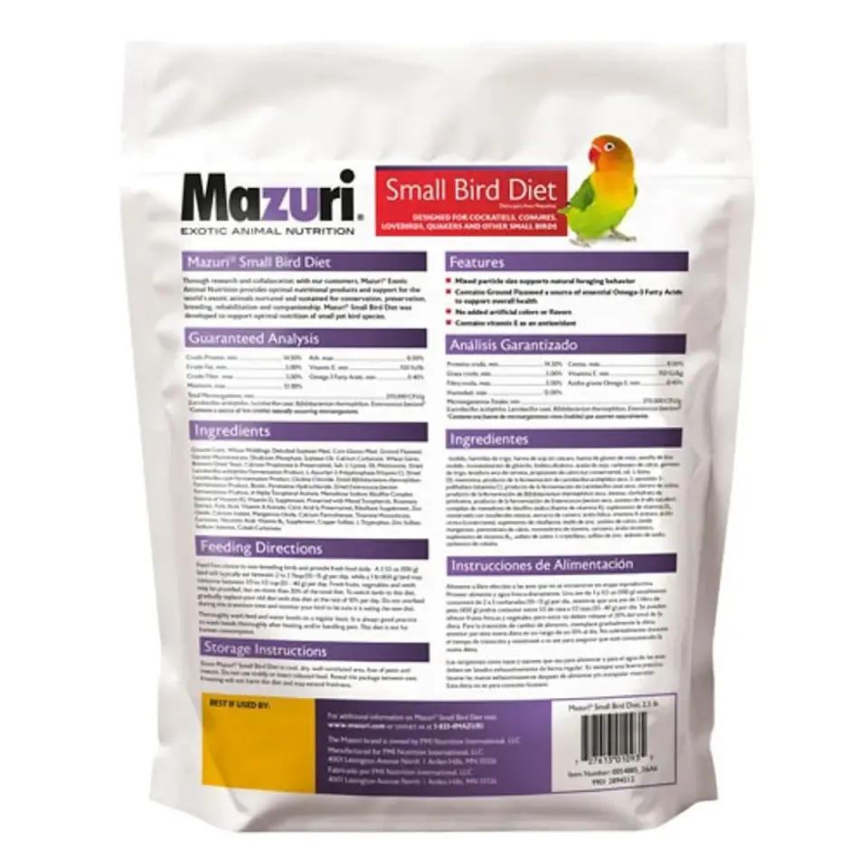 Mazuri Small Bird Diet 2