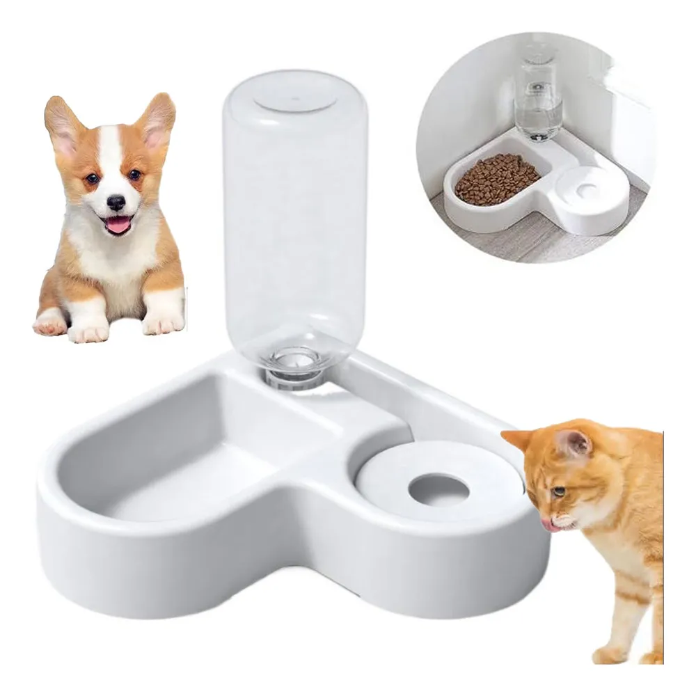 LENERE FUENTE BEBEDERO DE AGUA Y COMEDERO PARA MASCOTAS