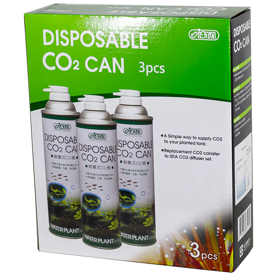 Co2 Repuesto Recarga Ista 3 Unidades 550cc Acuario Plantado 1