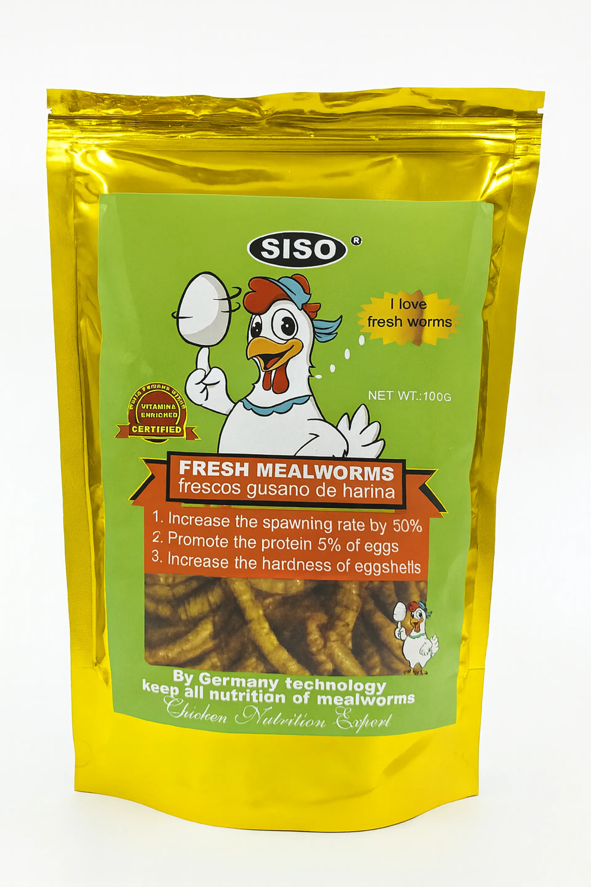 Larvas de tenebrios Frescos (100 g) 1