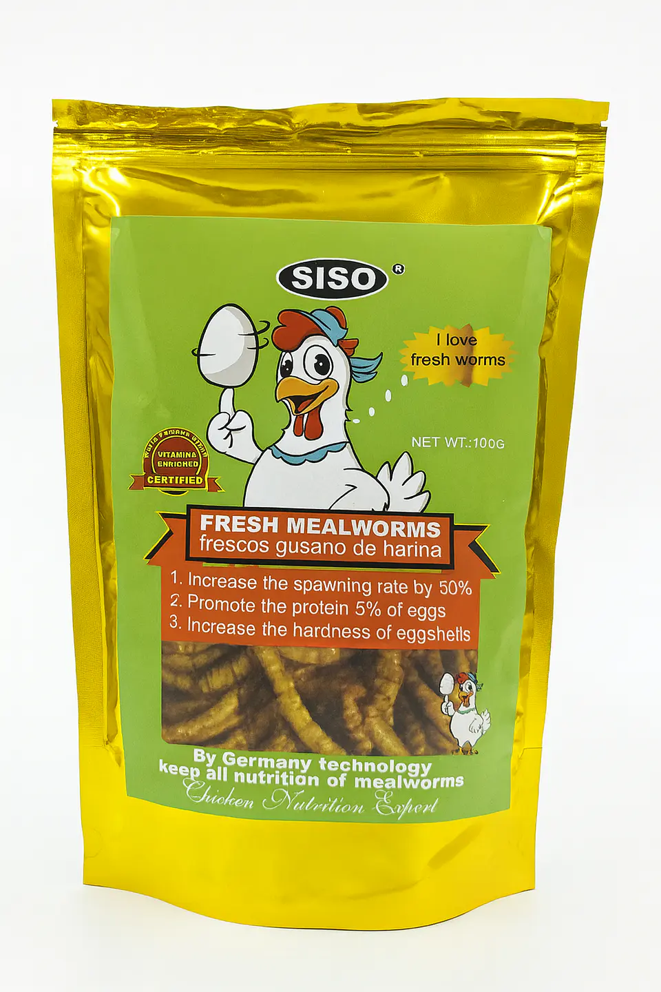 Larvas de tenebrios Frescos (100 g) 1