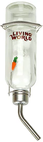 Bebedero Botella Vidrio Living World - Miniatura 3