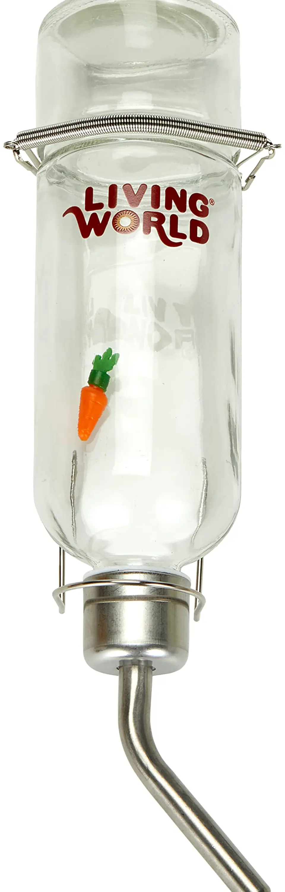 Bebedero Botella Vidrio Living World 3