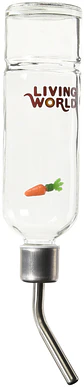 Bebedero Botella Vidrio Living World - Miniatura 4