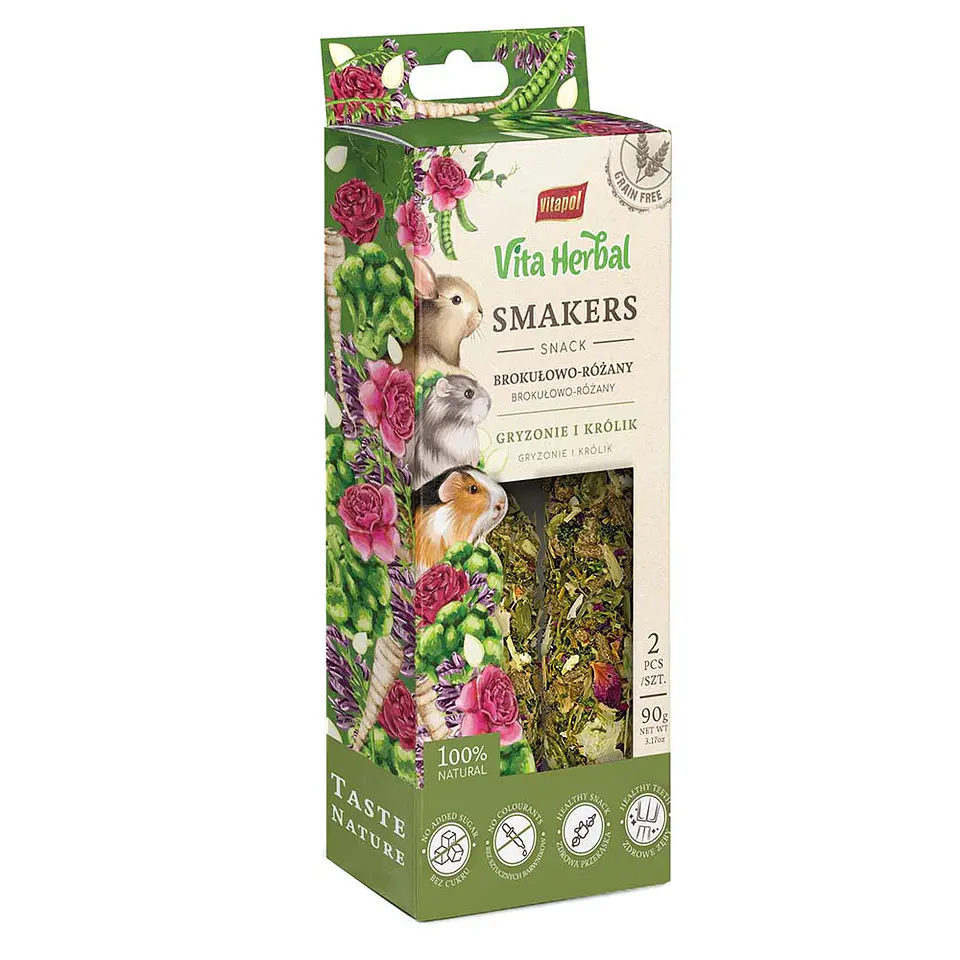 HERBAL SMAKERS BRÓCOLI Y ROSAS 90GR 1
