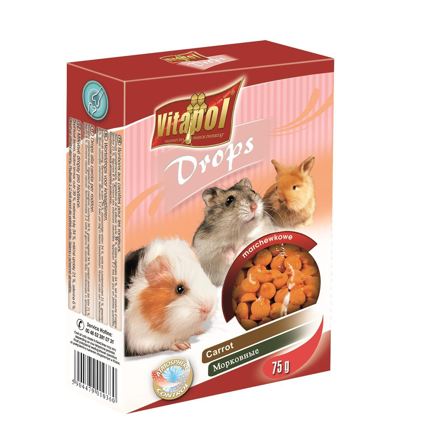 Vitapol Drops Para Roedores & Conejos 75g 2