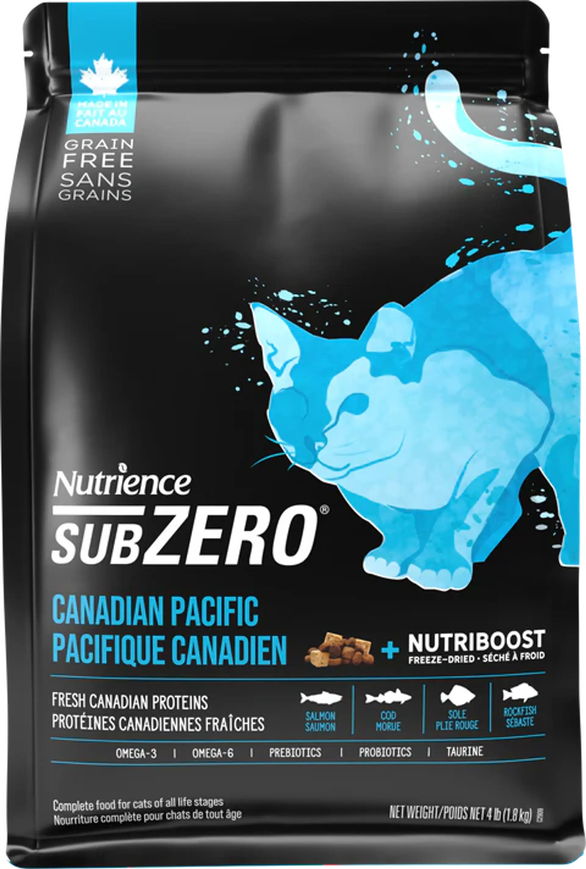 NUTRIENCE SUBZERO CAT CANADIAN PAC 1