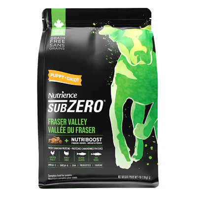 Bolsa de alimento Nutrience SubZero Fraser Valley para cachorros