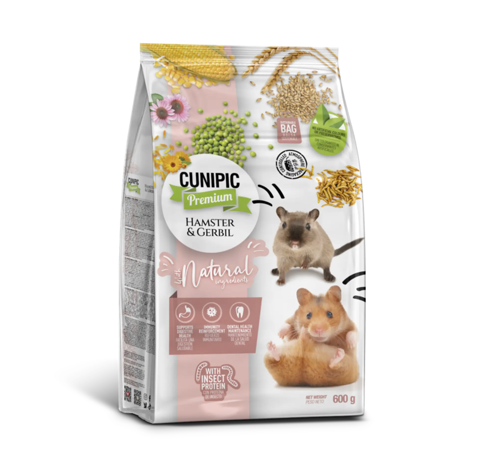 CUNIPIC HÁMSTER & GERBO PREMIUM 600 GR 1