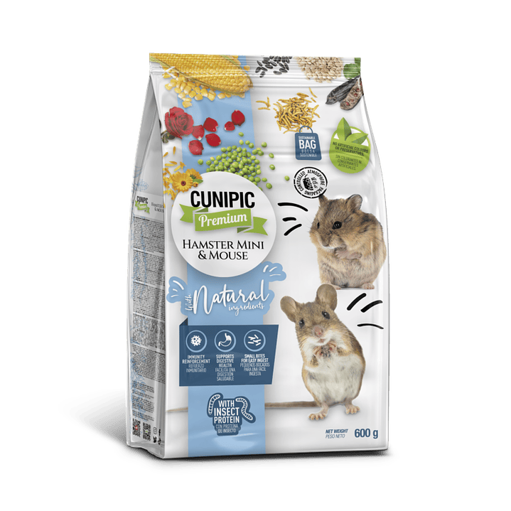 CUNIPIC HAMSTER MINI & RATÓN PREMIUM 600 GR 1
