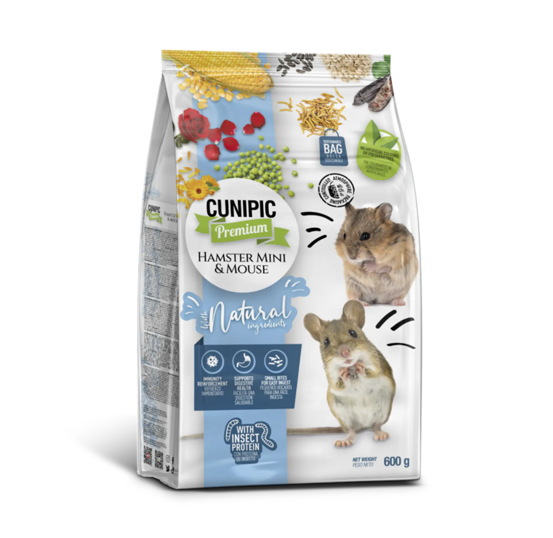 CUNIPIC HAMSTER MINI & RATÓN PREMIUM 600 GR 1