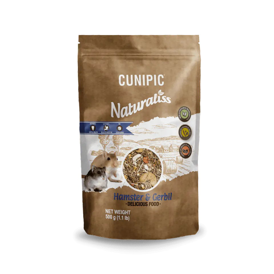 CUNIPIC NATURALISS HAMSTER & GERBIL 500 GR 1