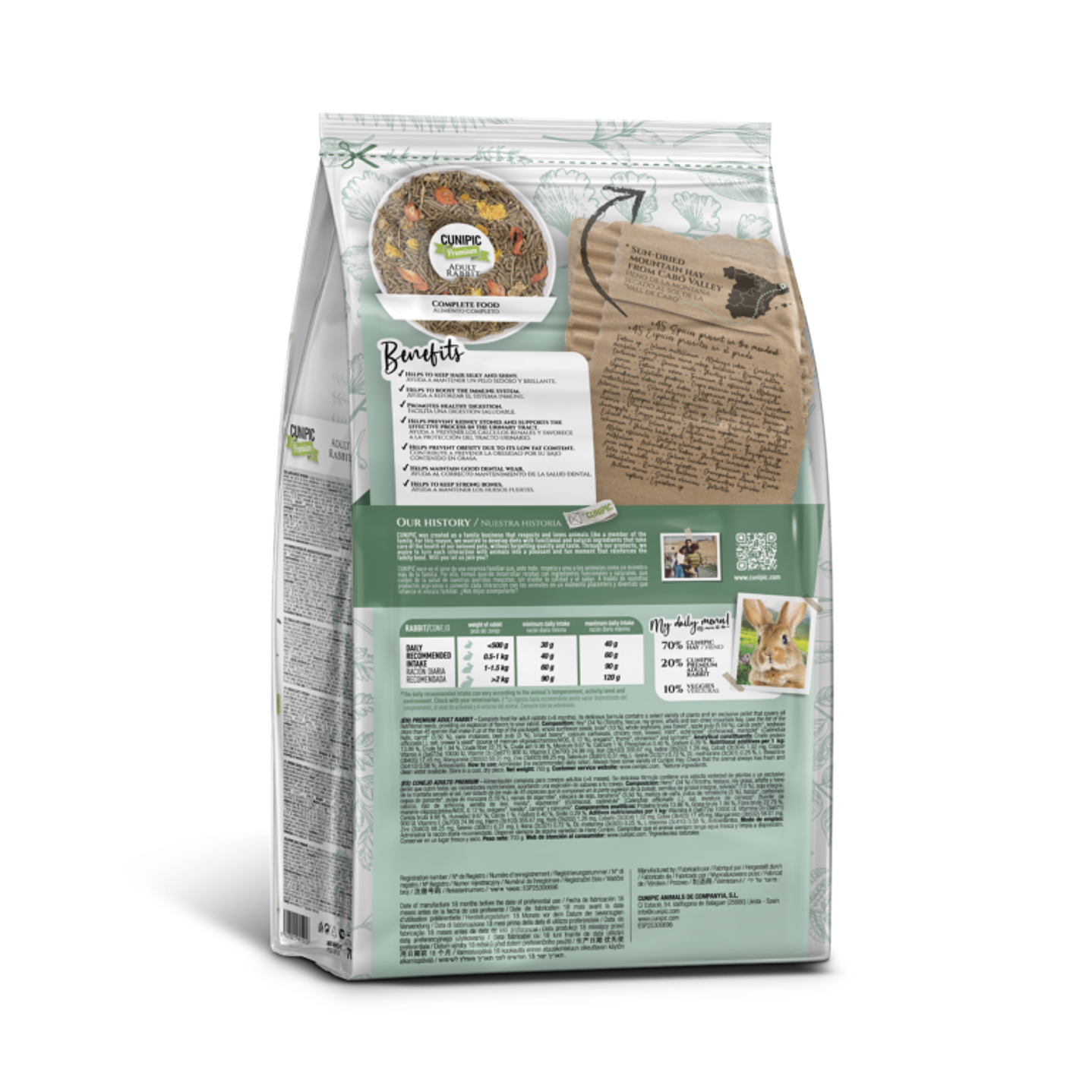 CUNIPIC CONEJO ADULTO PREMIUM 2