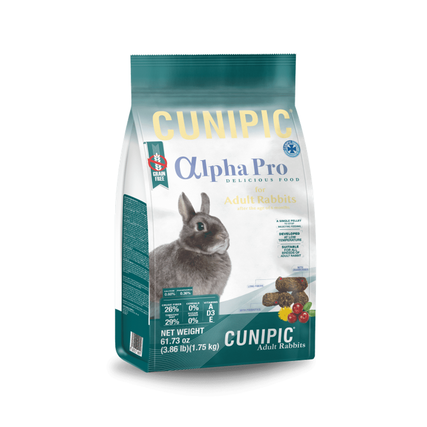 CUNIPIC ALPHA PRO CONEJO ADULTO 1