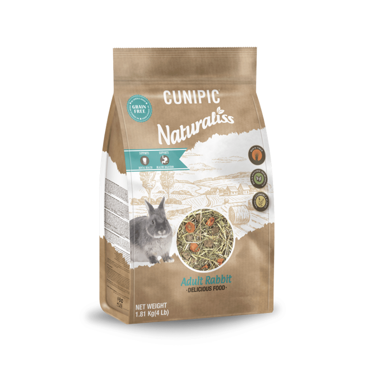CUNIPIC NATURALISS GRAIN FREE CONEJO ADULTO 1