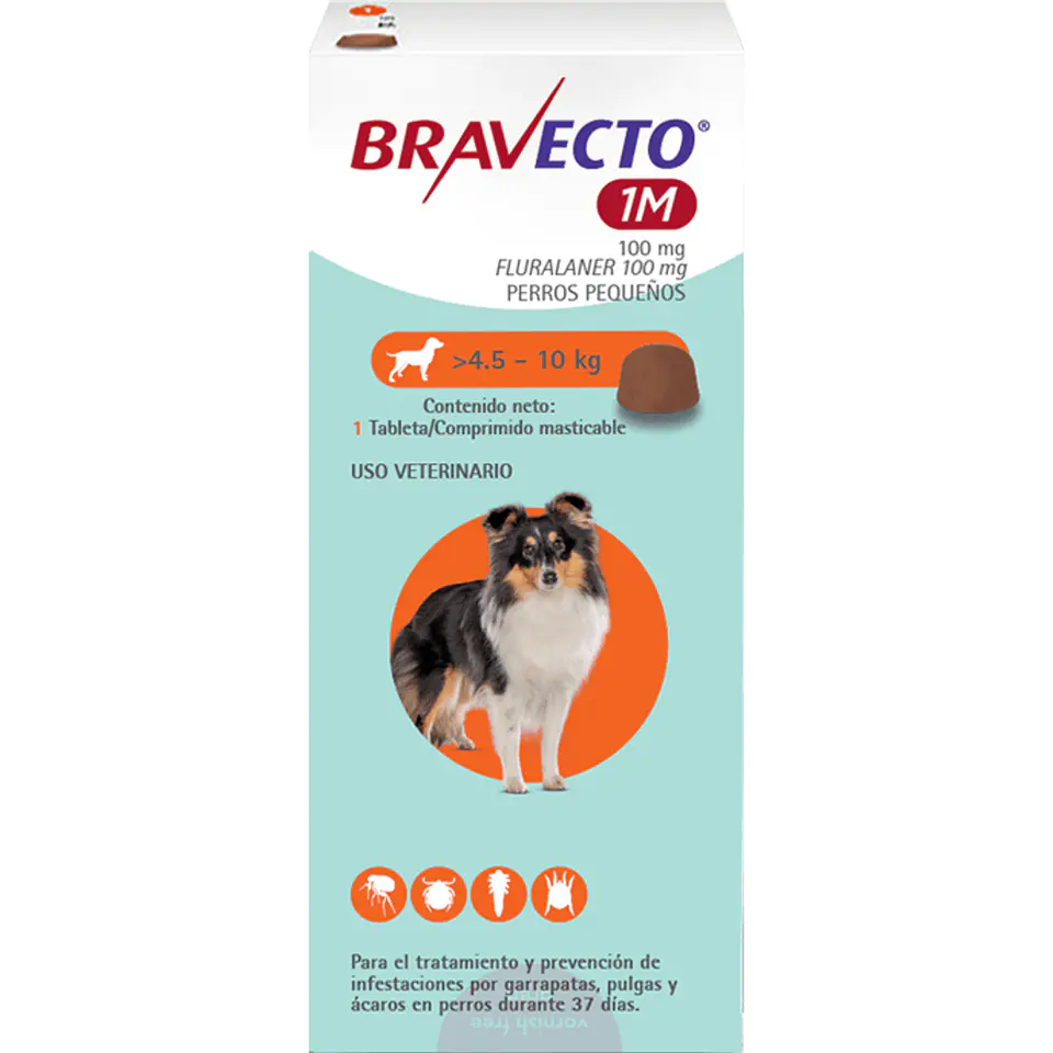 Antiparasitario Bravecto Perros 1 mes 1