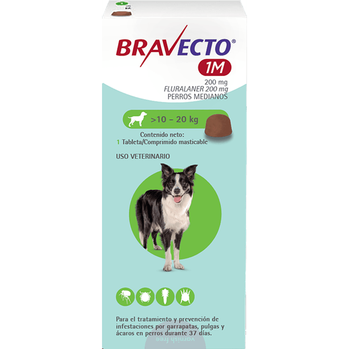 Antiparasitario Bravecto Perros 1 mes 2