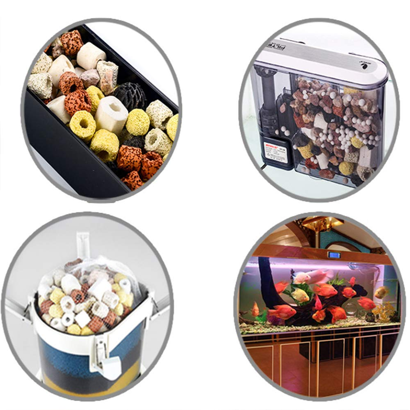 500g Mezcla de materiales filtrantes 12 en 1 para Acuario 4