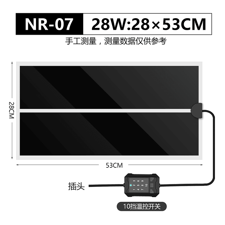 Placa calefactora temperatura ajustable Nomoy Pet 8