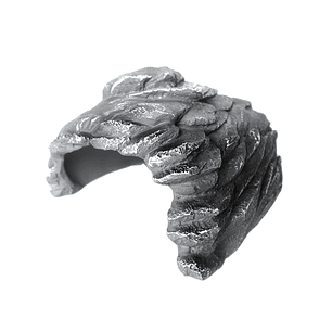 Escondite cueva roca gris