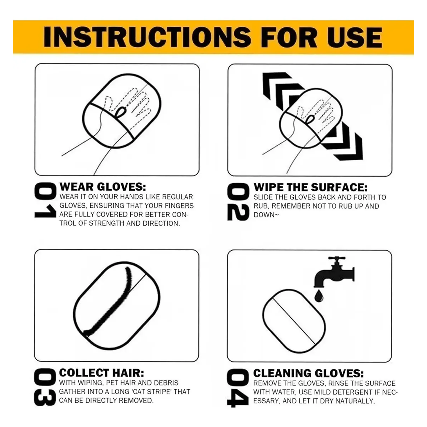 Guante removedor de pelo  5