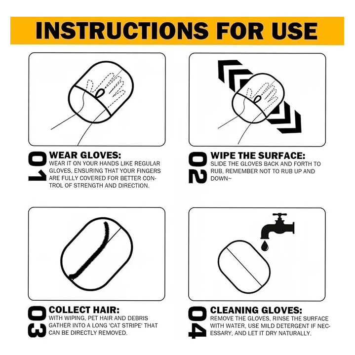 Guante removedor de pelo  5