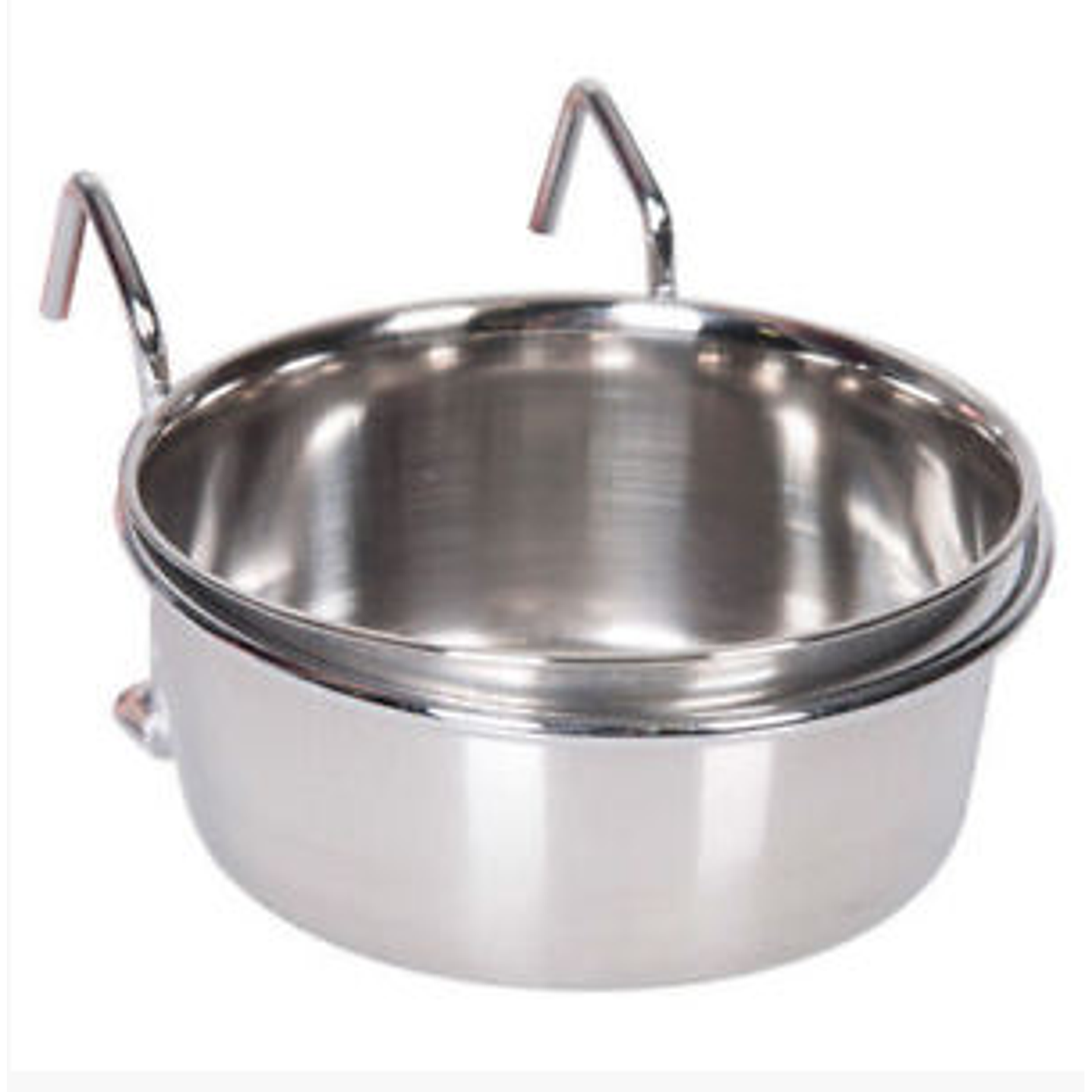 Comedero acero inoxidable con ganchos 150 ml 1