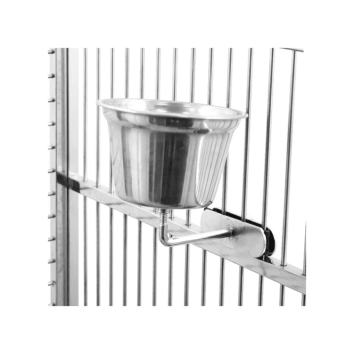 Comedero grande acero inoxidable Loros 2