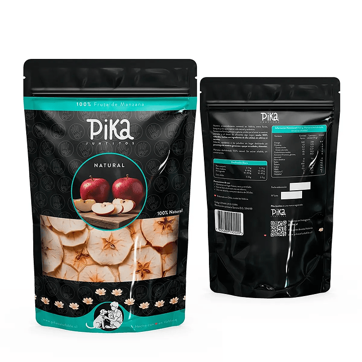 Snack Pika Manzana 40gr - Natural para Perros 1