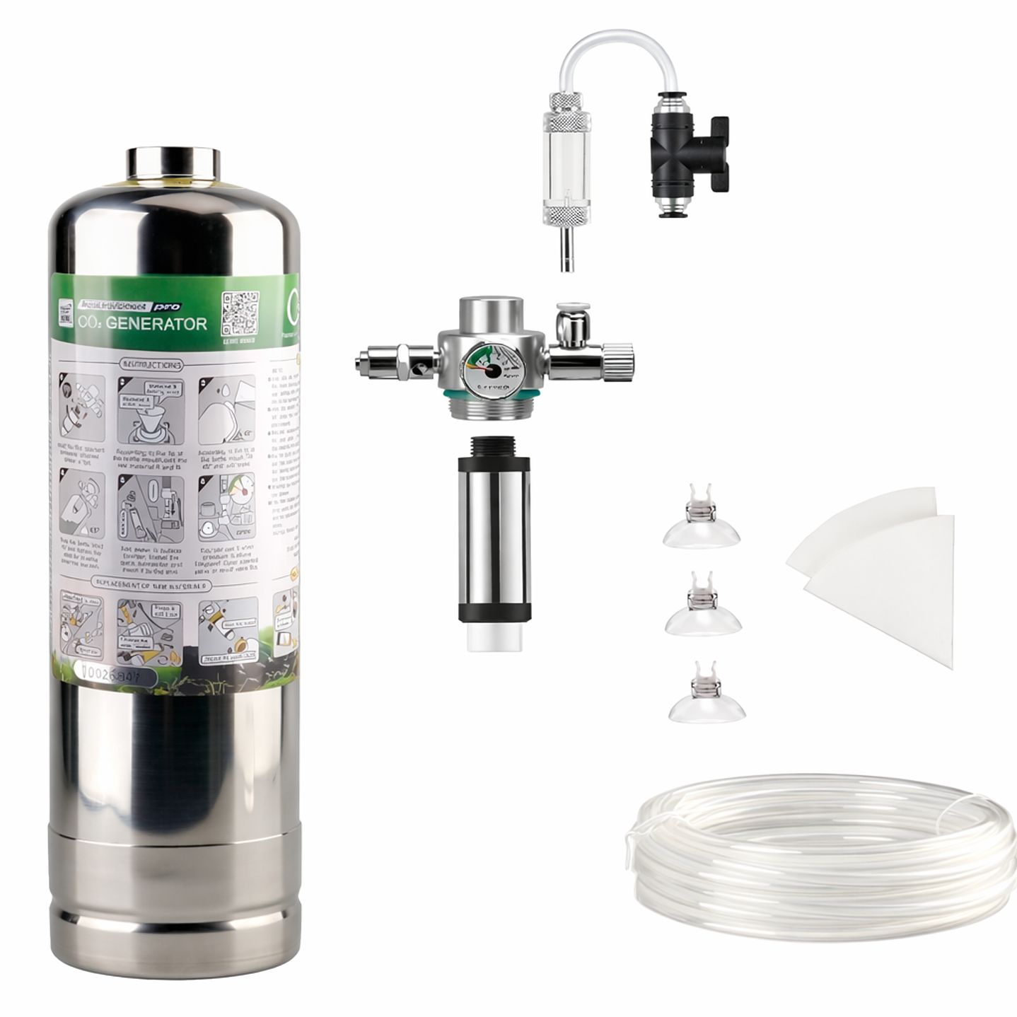 Generador Kit CO2 Pro para Acuario (2,4L y 3,7L) 1