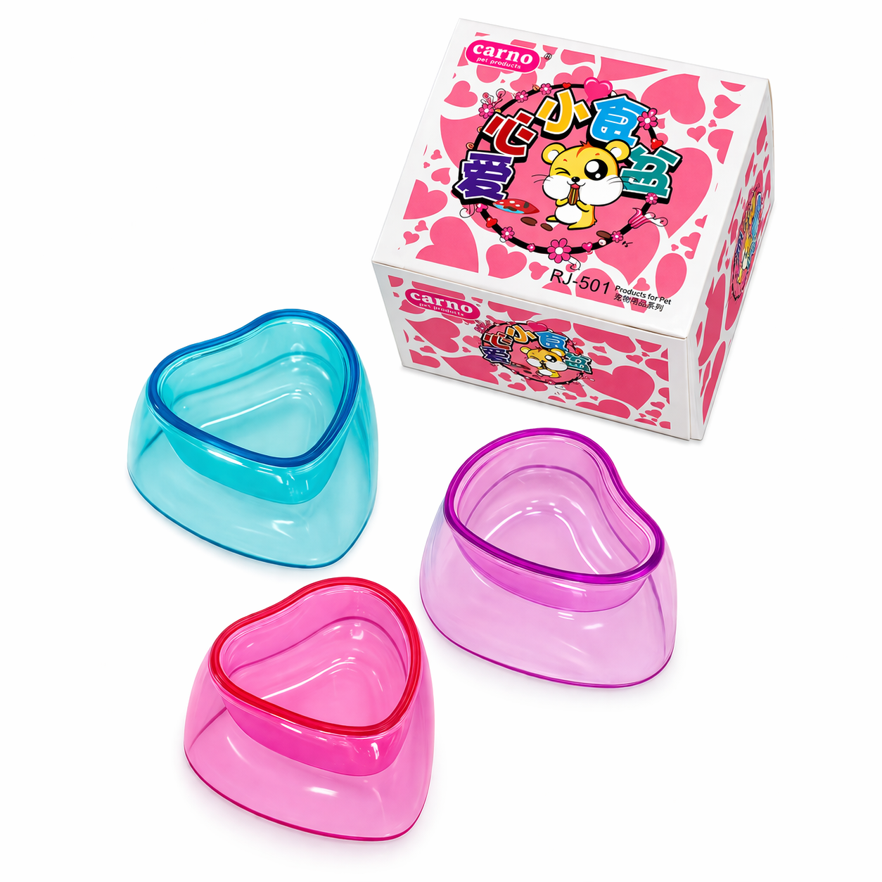 Mini comedero forma corazón