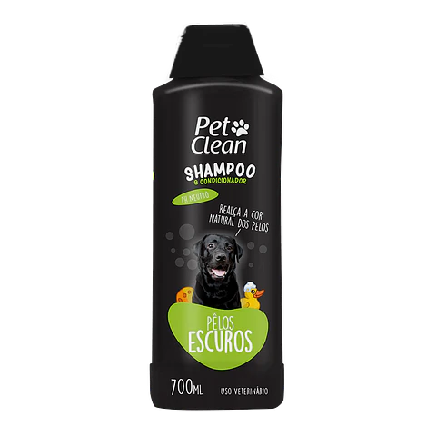 Shampoo Acondicionador Pelos Oscuros 700ml Petclean Chile