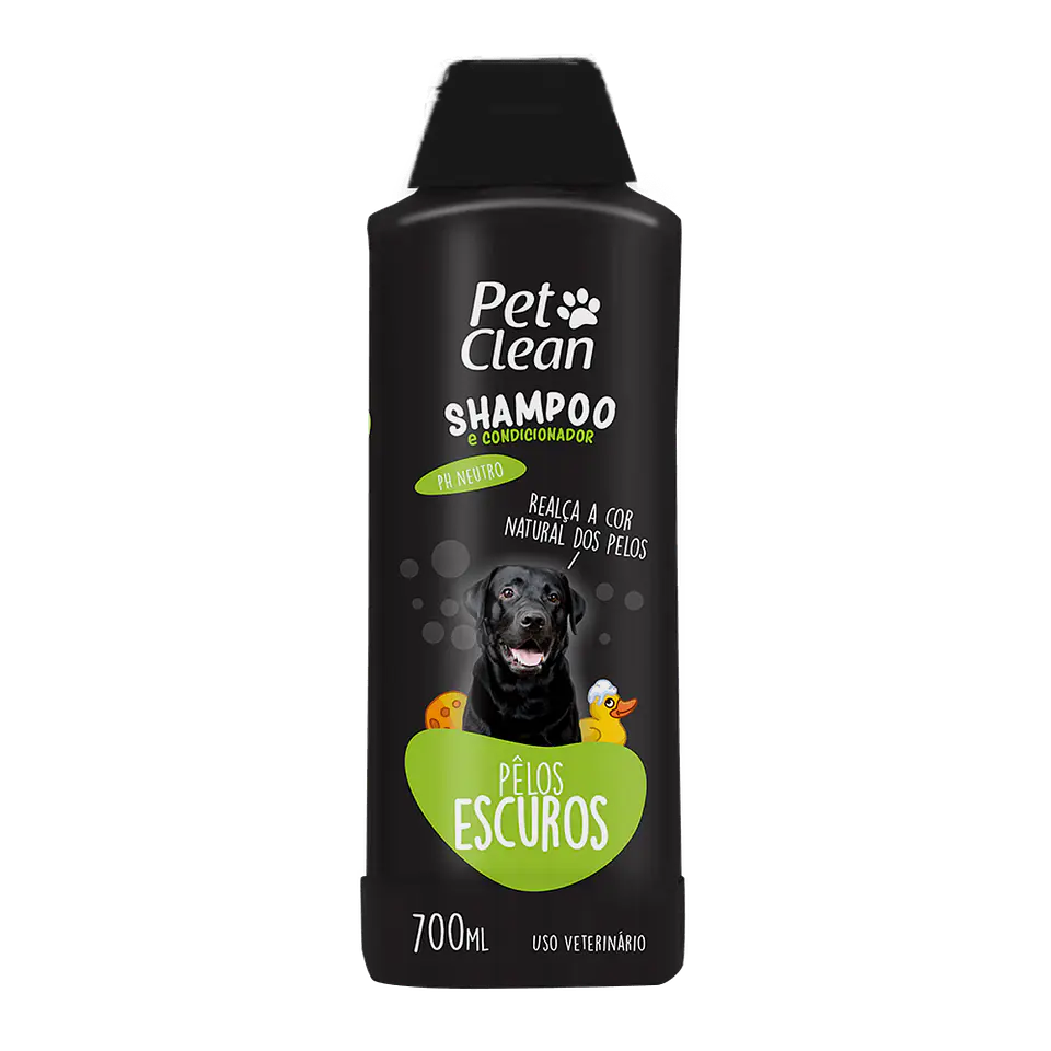 Shampoo Acondicionador Pelos Oscuros 700ml Petclean Chile 1