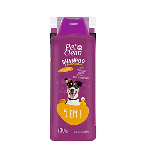 Shampoo Acondicionador 5 en 1 PetClean 700ml para Perros
