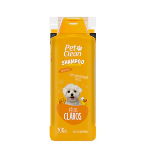 Shampoo Acondicionador Pelos Claros 700ml PetClean Perros