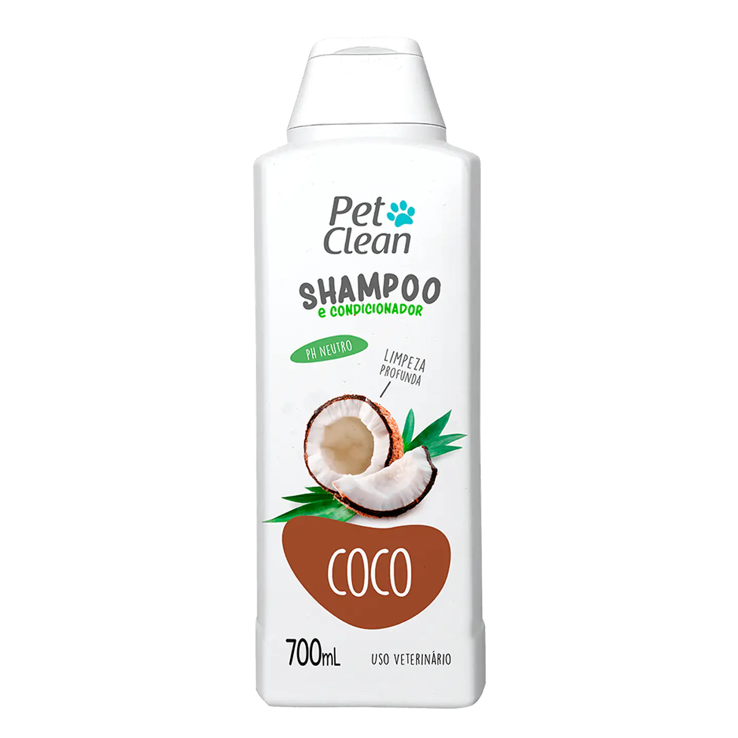 Shampoo Acondicionador Coco 700ml Perros Gatos PetClean 1