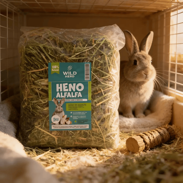 Heno Alfalfa Premium Wild Herd 1kg 3