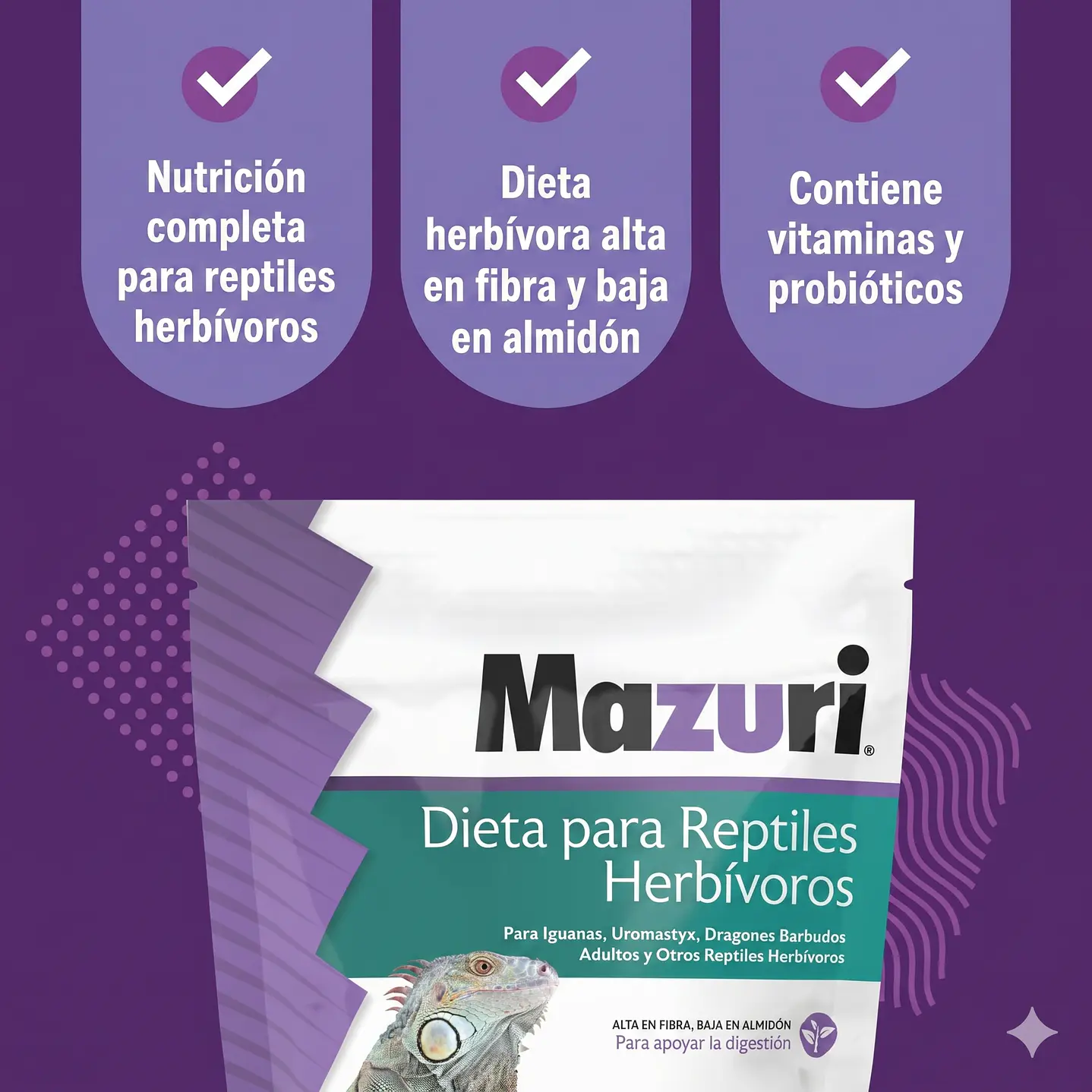 Mazuri Iguana 226 Gramos 4