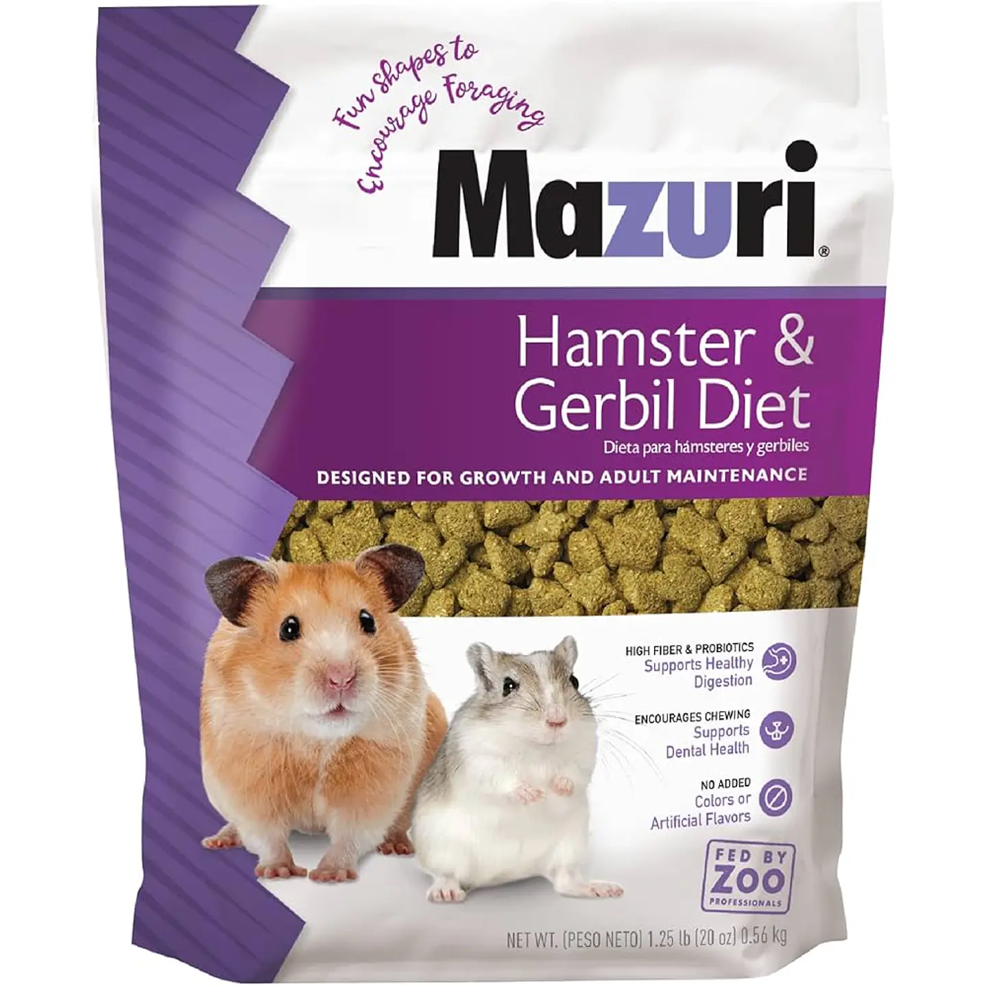 Mazuri Hamsters y Jerbos 350 gramos 1
