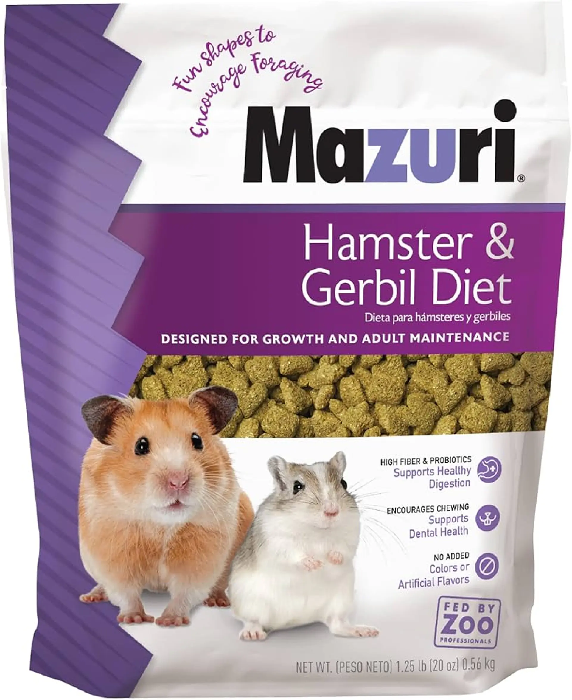 Mazuri Hamsters y Jerbos 350 gramos 1