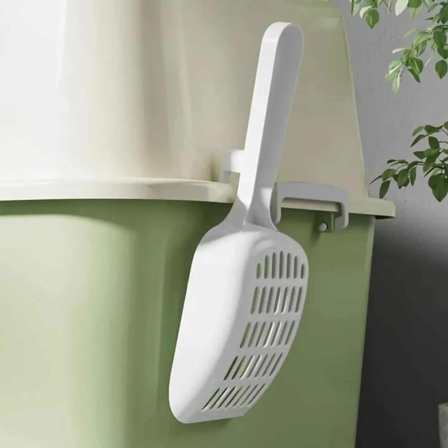 Arenero Gatos 2 en 1 Grande 52cm sin Olores con Pala 3