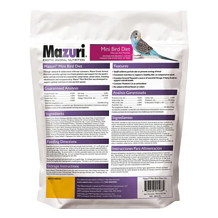 Mazuri Small Mini Bird Diet