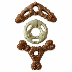 Set 3 mordedores para perro Stay Wild bambú resistente