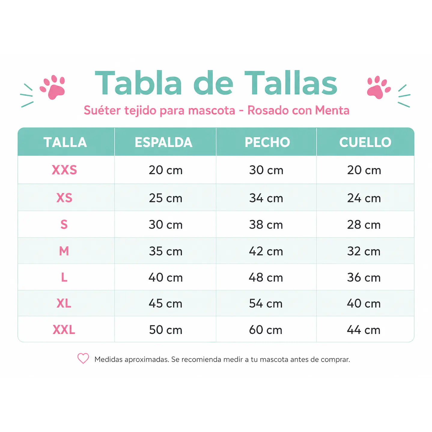 Sueter tejido mascota verde rosa 4