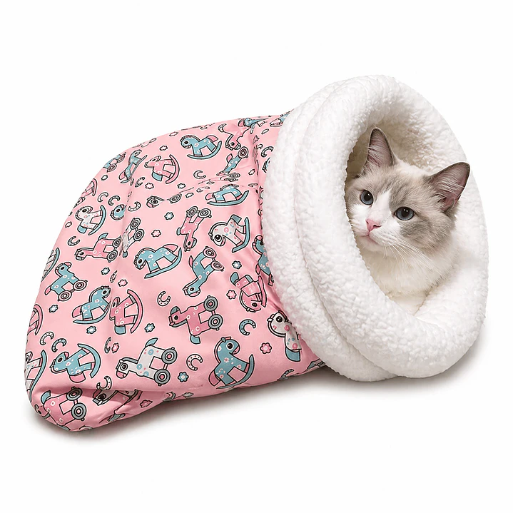 Saco cama para gato y mascotas pequeñas – Interior chiporro 1