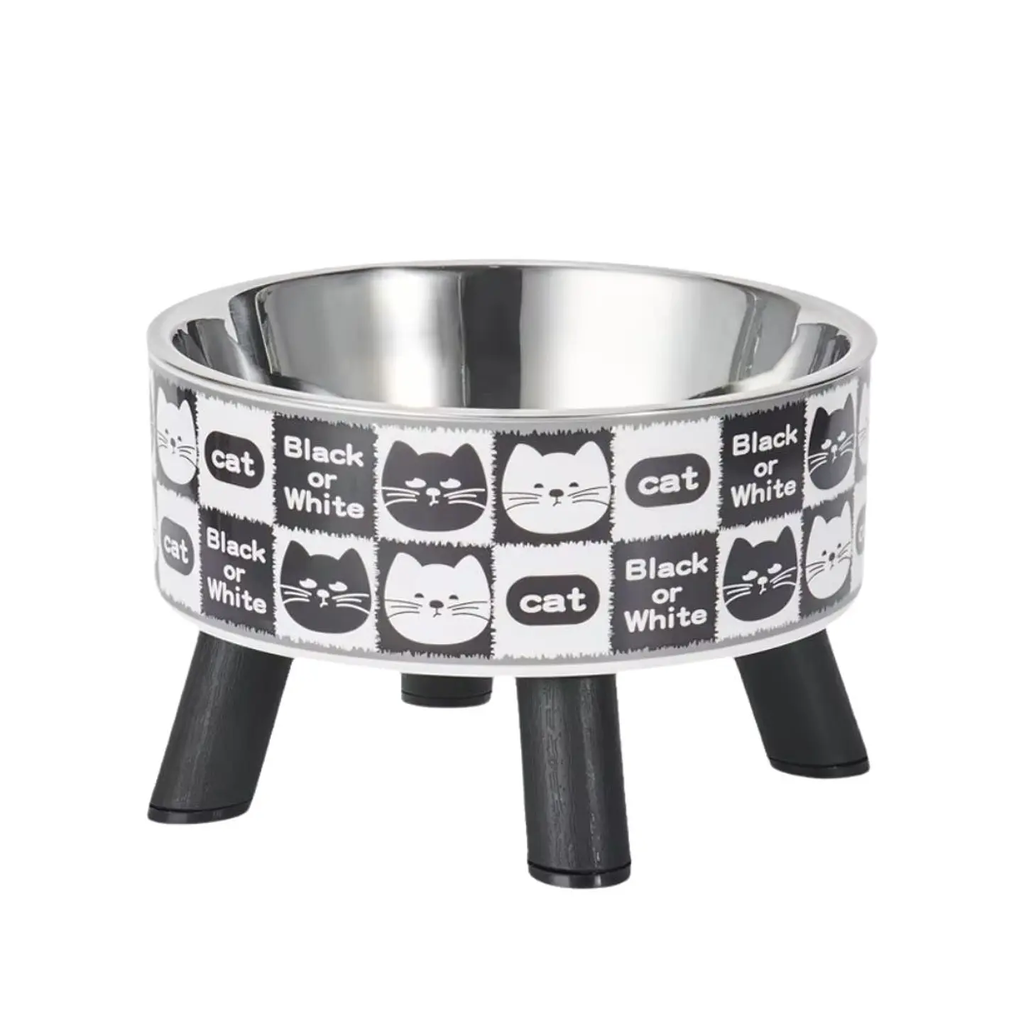 Plato elevado para gato – Acero inoxidable 450 ml 2